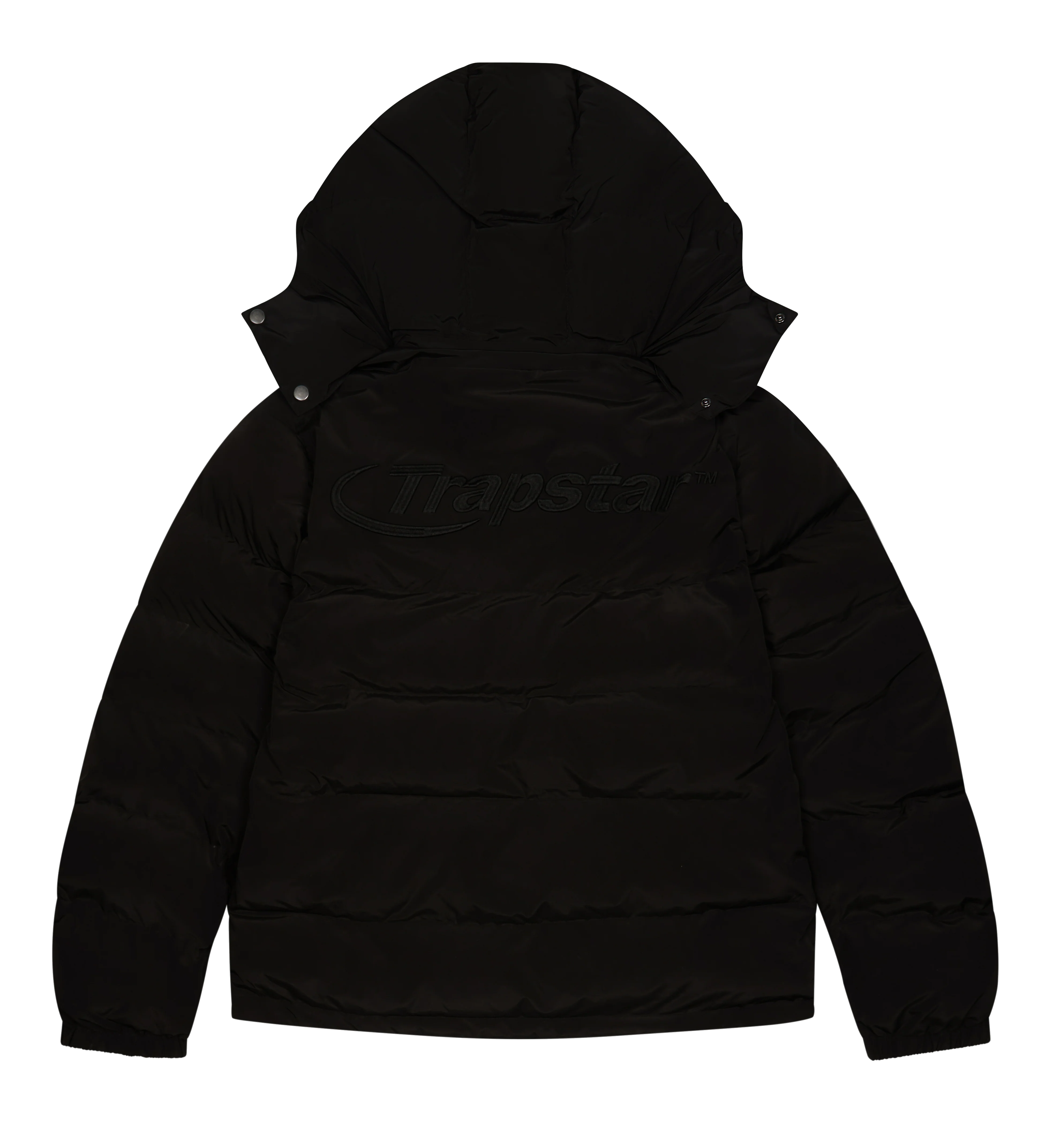 *PRE ORDER* Hyperdrive Detachable Hooded Puffer Jacket - Triple Black - Image 3